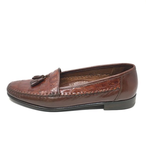 Belvedere Loafers Shoes Size 11.5 Brown Crocodile main image 7